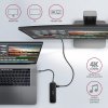 AXAGON HMC-6GL Wieloportowy hub USB 6in1, 5Gbps, 3x USB-A, HDMI 4K^30Hz, GLAN, PD 100W, 20cm USB-C kabel